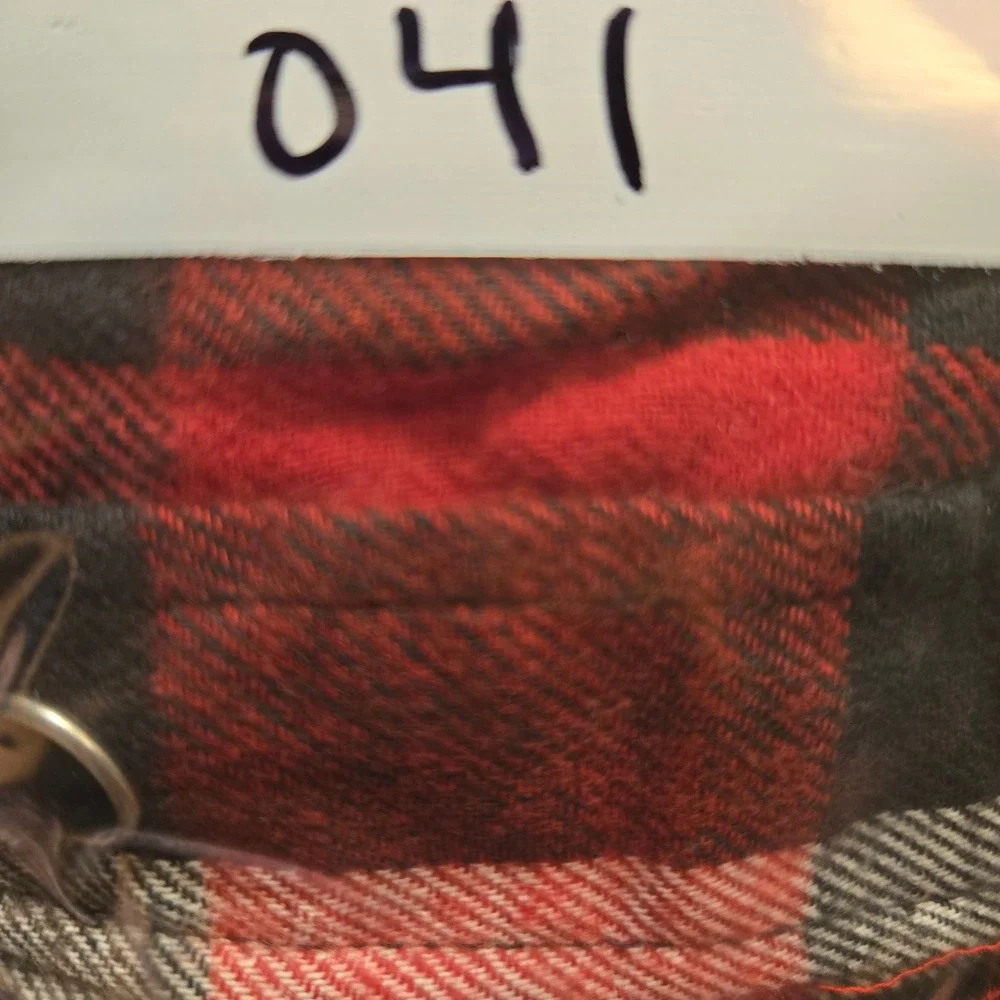 Elixir Flannel Shirt Mens XXL Red Blue Black Plaid Cotton Long Sleeve - Picture 10 of 10